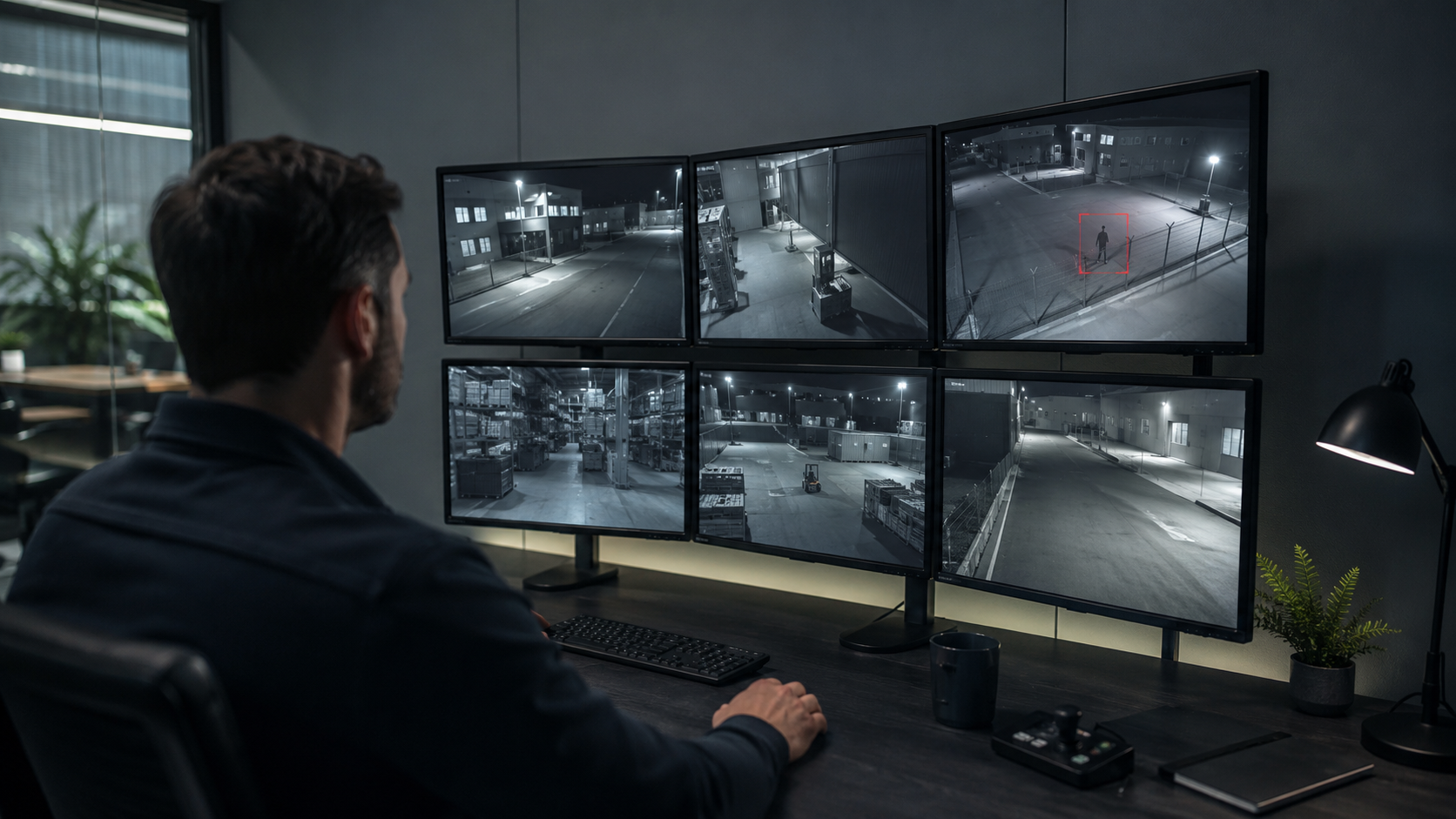 Active deterrence security scene